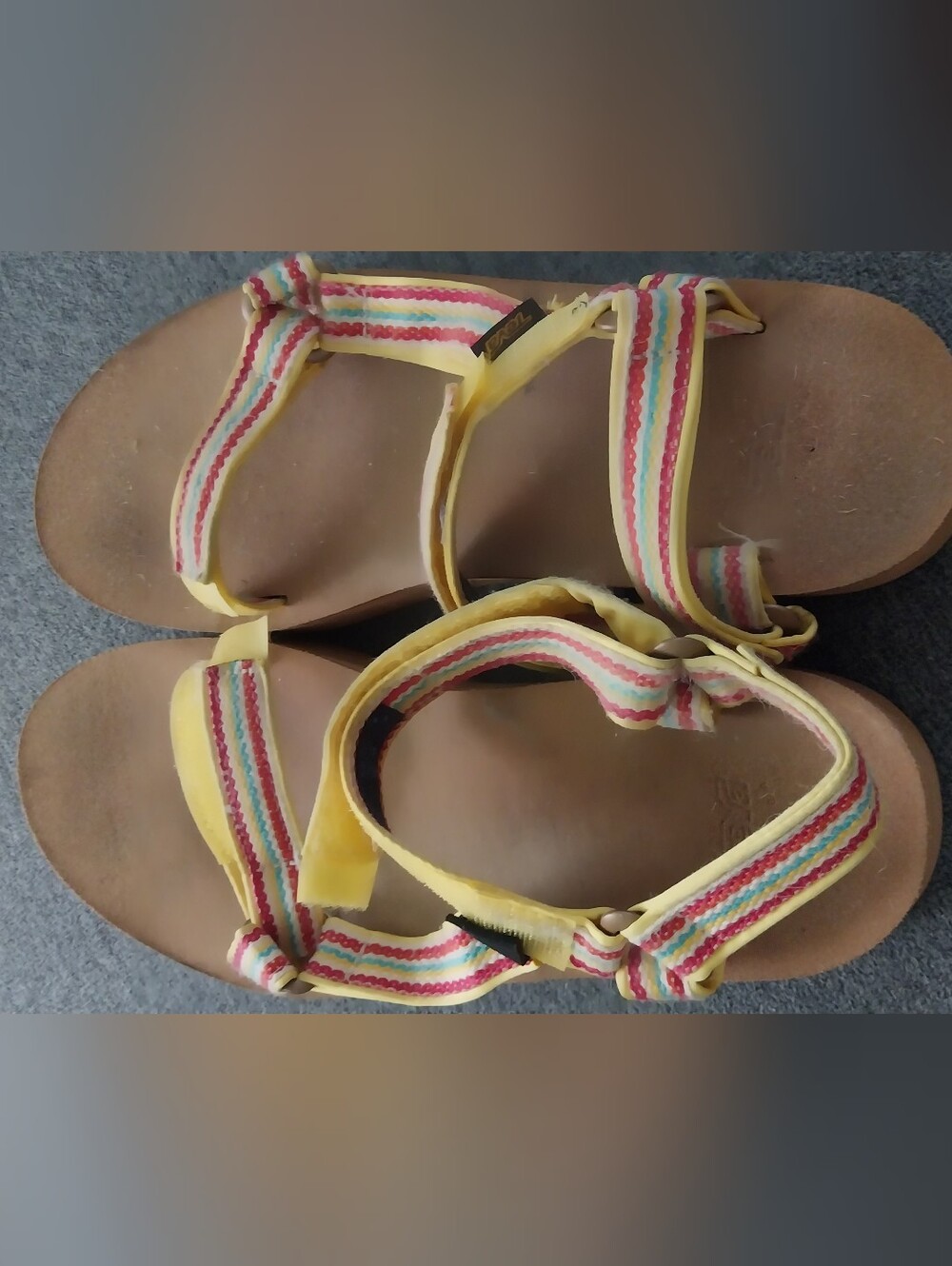 Teva Midform Universal Woven Sandal Bright Retro Multi Color Women's 11 EUC